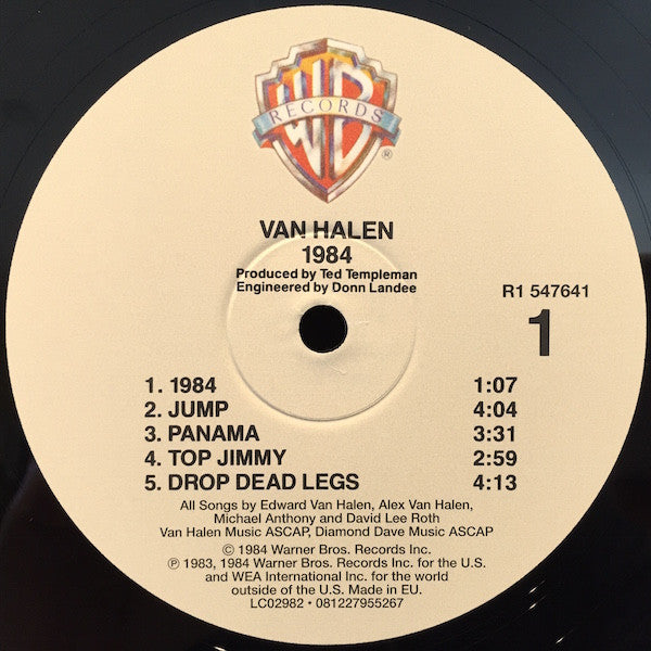 Van Halen : 1984 (LP,Album,Reissue,Remastered)
