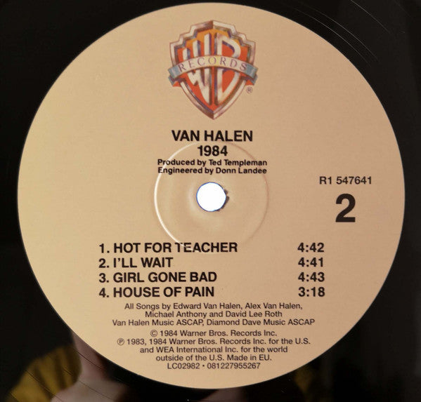 Van Halen : 1984 (LP,Album,Reissue,Remastered)