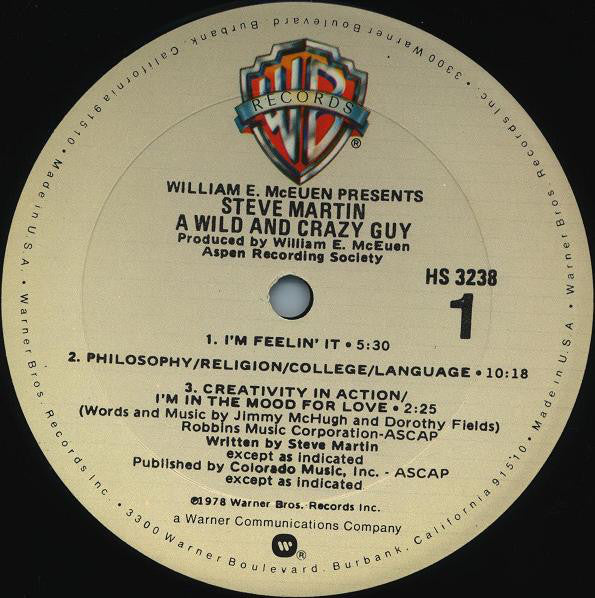 Steve Martin (2) : A Wild And Crazy Guy (LP,Album)