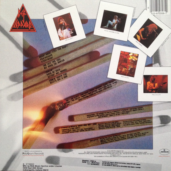 Def Leppard : Pyromania (LP,Album,Club Edition)