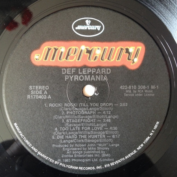Def Leppard : Pyromania (LP,Album,Club Edition)