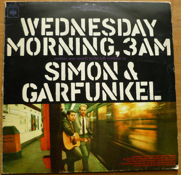 Simon & Garfunkel : Wednesday Morning, 3 A.M. (LP,Album,Stereo)