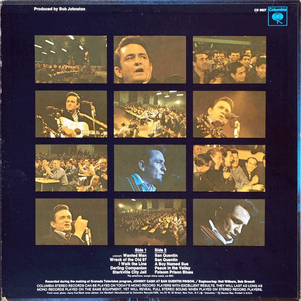 Johnny Cash : Johnny Cash At San Quentin (LP,Album,Stereo)