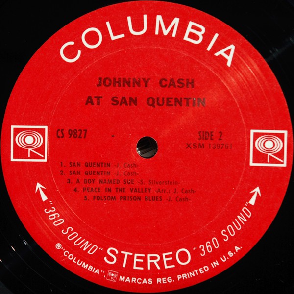 Johnny Cash : Johnny Cash At San Quentin (LP,Album,Stereo)