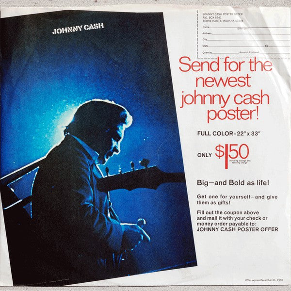 Johnny Cash : Johnny Cash At San Quentin (LP,Album,Stereo)