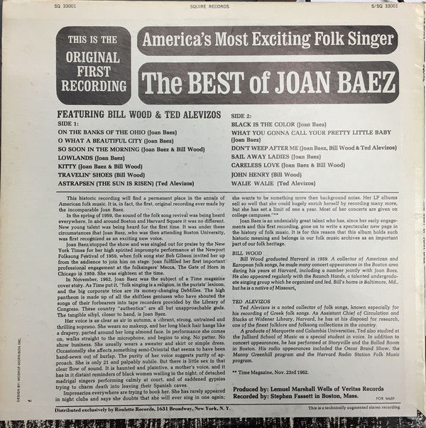 Joan Baez : The Best Of Joan Baez (LP,Album,Reissue,Stereo)