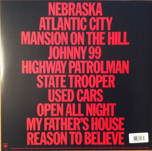 Bruce Springsteen : Nebraska (LP,Album,Reissue,Remastered)
