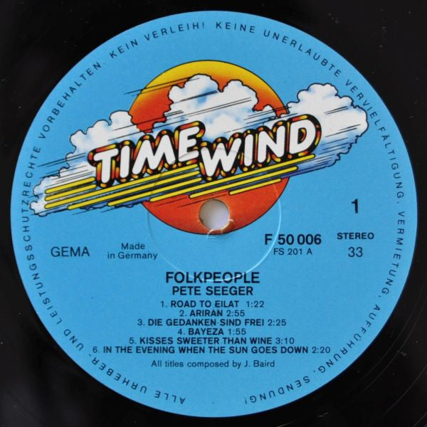 Pete Seeger : Folkpeople (LP,Reissue)