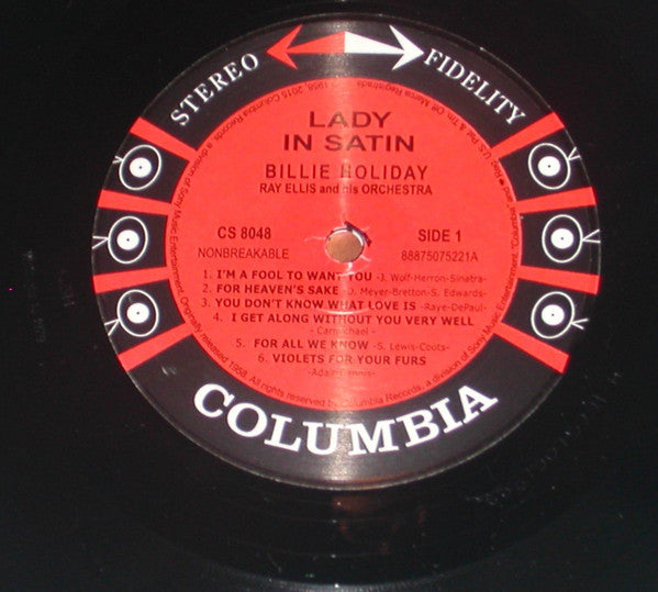 Billie Holiday With Ray Ellis And His Orchestra : Lady In Satin (LP,Album,Reissue,Stereo)