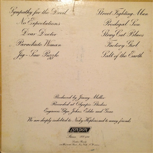 Rolling Stones, The : Beggars Banquet (LP,Album,Reissue,Stereo)