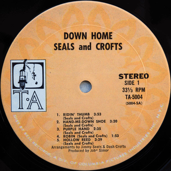 Seals & Crofts : Down Home (LP,Album,Stereo)