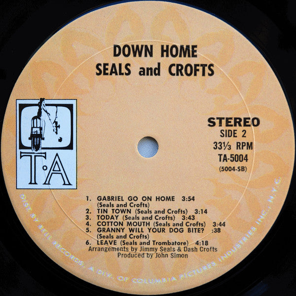 Seals & Crofts : Down Home (LP,Album,Stereo)