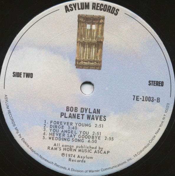 Bob Dylan : Planet Waves (LP,Album)