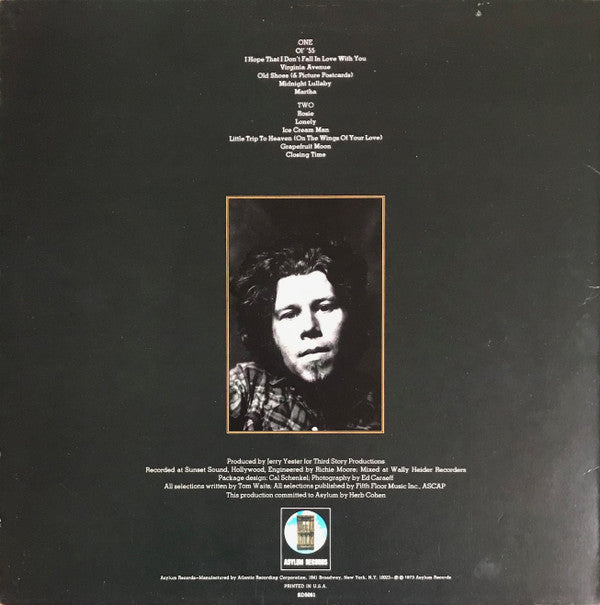 Tom Waits : Closing Time (LP,Album,Stereo)