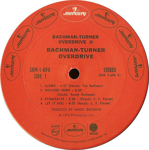 Bachman-Turner Overdrive : Bachman-Turner Overdrive II (LP,Album)