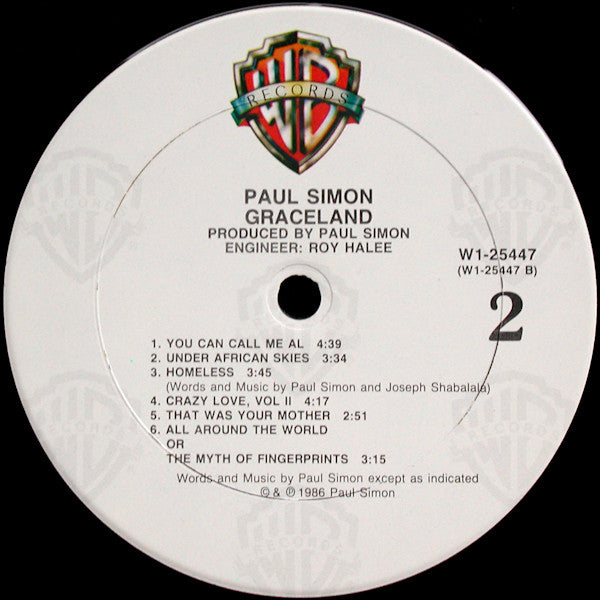 Paul Simon : Graceland (LP,Album,Club Edition)