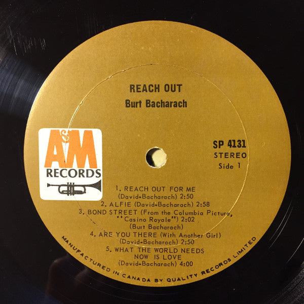 Burt Bacharach : Reach Out (LP,Album)