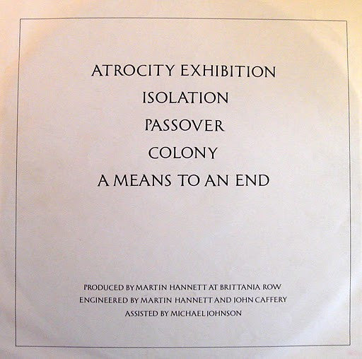 Joy Division : Closer (LP,Album,Reissue)
