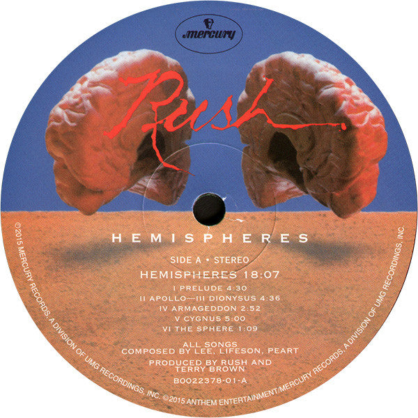 Rush : Hemispheres (LP,Album,Reissue,Remastered)