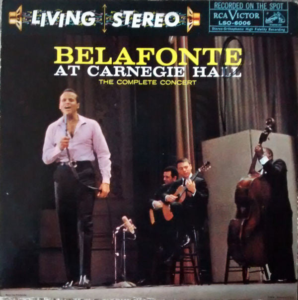 Harry Belafonte : Belafonte At Carnegie Hall: The Complete Concert (LP,Album,Reissue,Stereo)