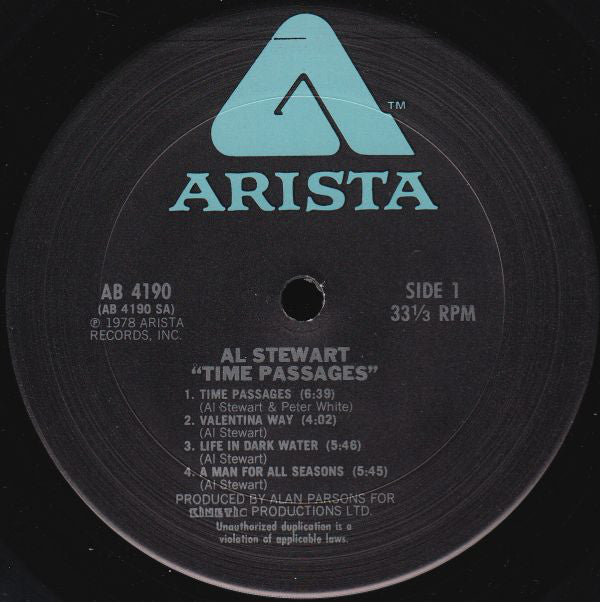 Al Stewart : Time Passages (LP,Album)