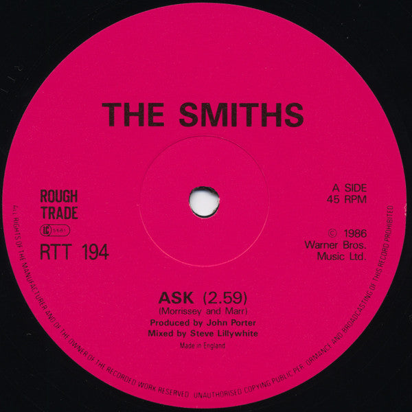 Smiths, The : Ask (12",45 RPM,Single)