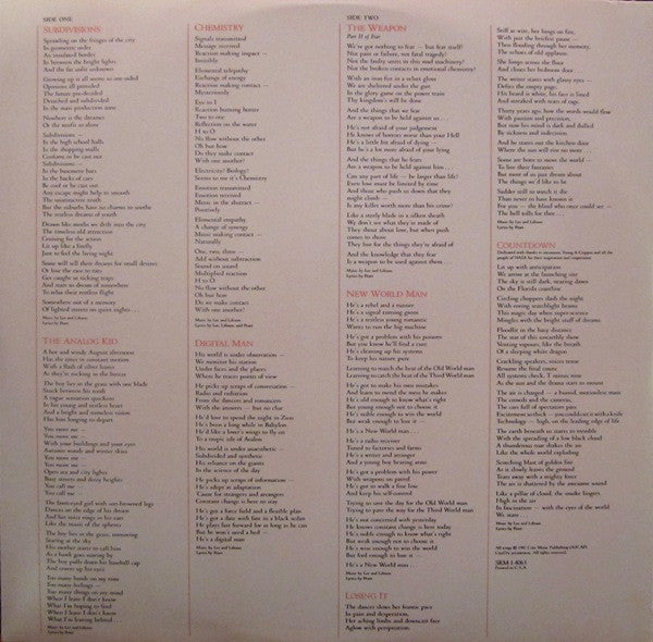 Rush : Signals (LP,Album)