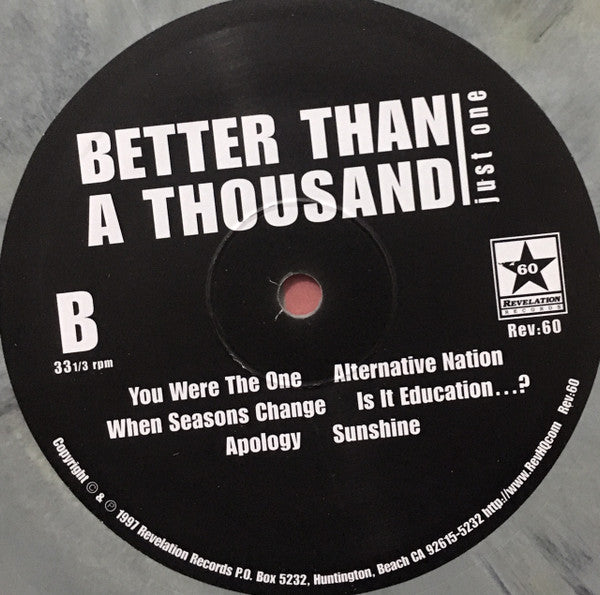 Better Than A Thousand : Just One (LP,Album,Repress)