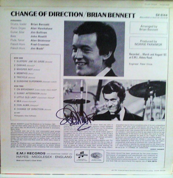 Brian Bennett : Change Of Direction (LP,Album,Mono)