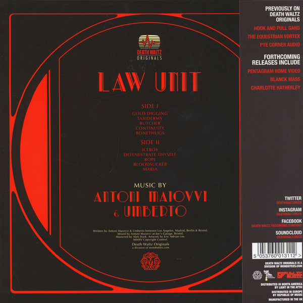Antoni Maiovvi & Umberto (3) : Law Unit (LP,Album)