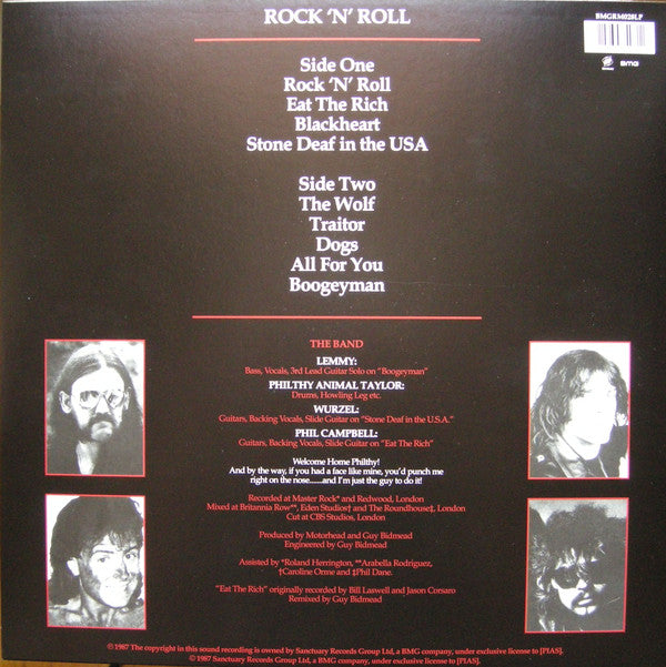 Motörhead : Rock 'N' Roll (LP,Album,Reissue)