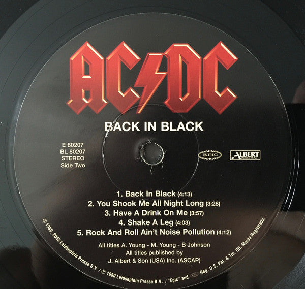 AC/DC : Back In Black (LP,Album,Reissue,Remastered)