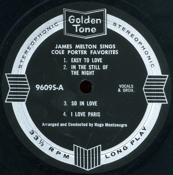 James Melton : James Melton Sings George Gershwin / Cole Porter (LP,Album,Stereo)