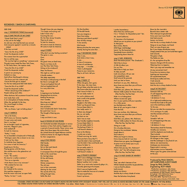 Simon & Garfunkel : Bookends (LP,Album,Stereo)
