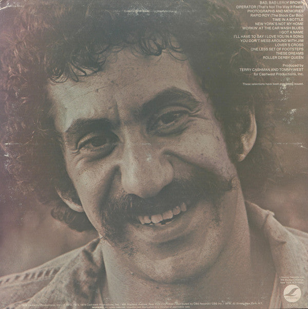 Jim Croce : Photographs & Memories: His Greatest Hits (LP,Compilation,Reissue)