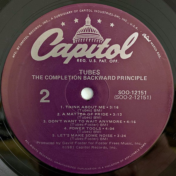 Tubes, The : The Completion Backward Principle (LP,Album)