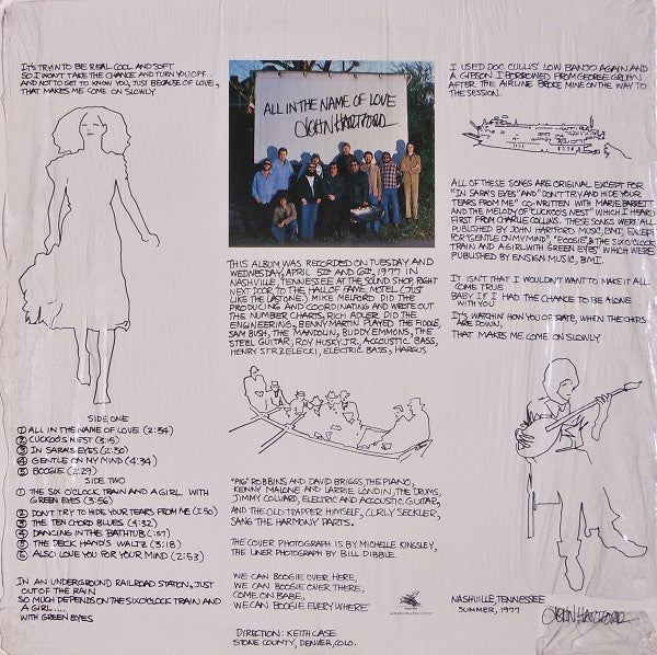 John Hartford : All In The Name Of Love (LP,Album)