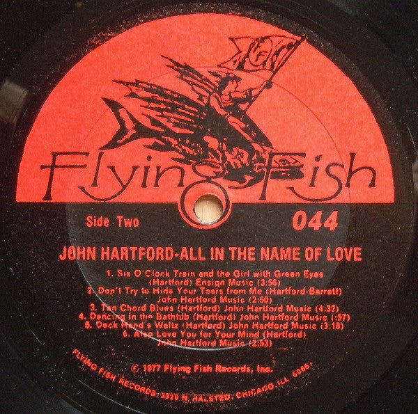 John Hartford : All In The Name Of Love (LP,Album)