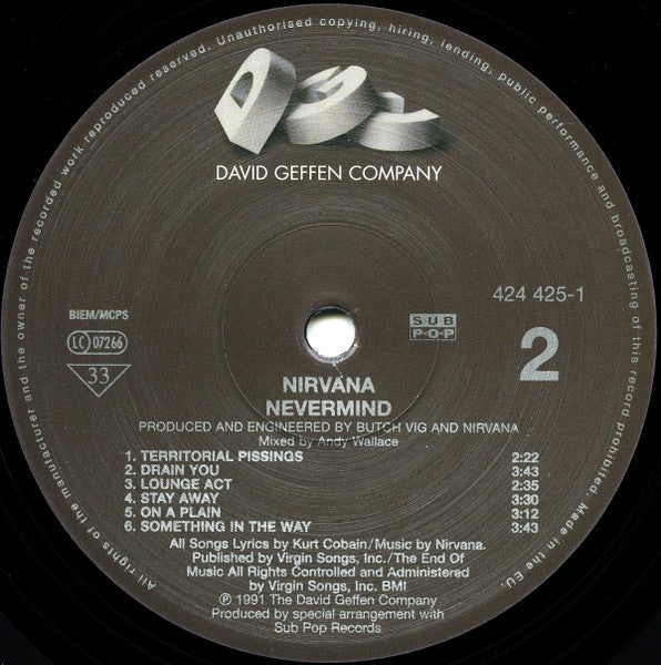 Nirvana : Nevermind (LP,Album,Reissue)