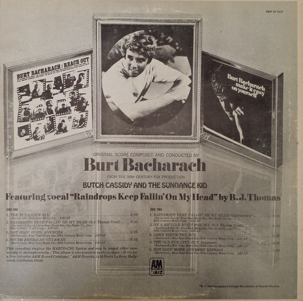 Burt Bacharach : Butch Cassidy And The Sundance Kid  (LP,Album)
