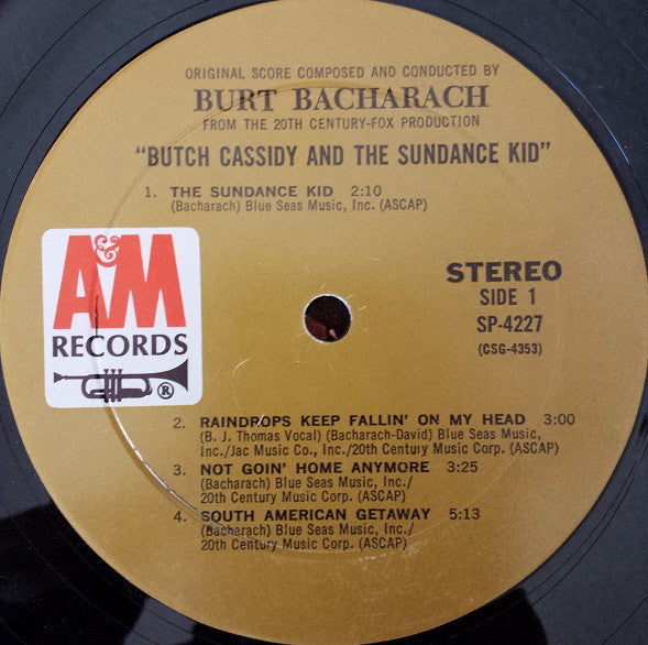 Burt Bacharach : Butch Cassidy And The Sundance Kid  (LP,Album)