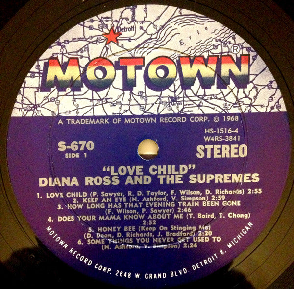 Supremes, The : Love Child (LP,Album,Stereo)
