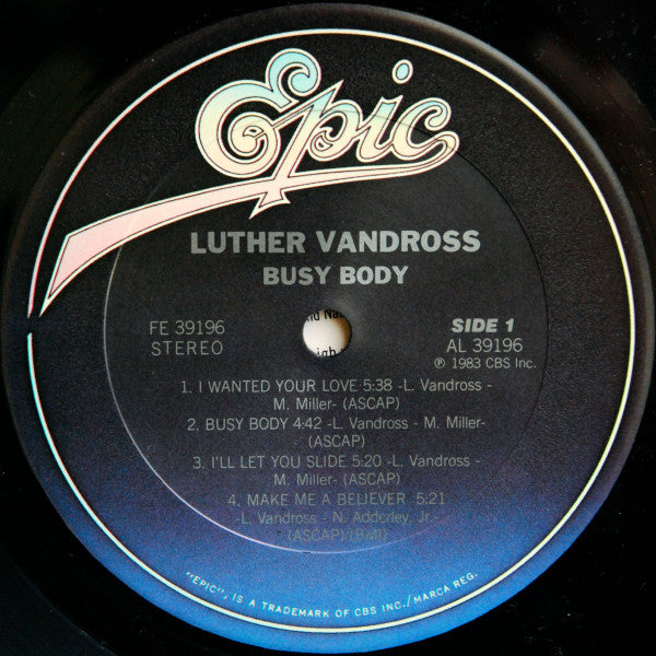 Luther Vandross : Busy Body (LP,Album)