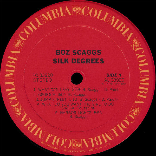 Boz Scaggs : Silk Degrees (LP,Album,Stereo)