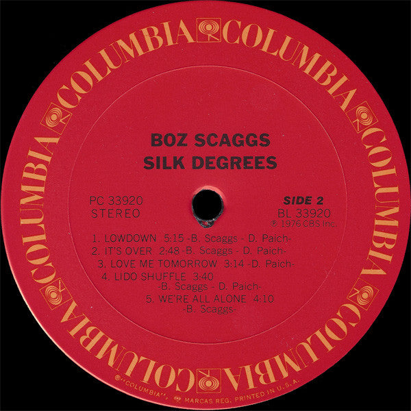 Boz Scaggs : Silk Degrees (LP,Album,Stereo)