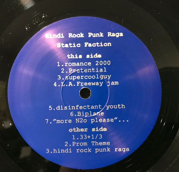 Static Faction : Hindi Rock Punk Raga (LP)