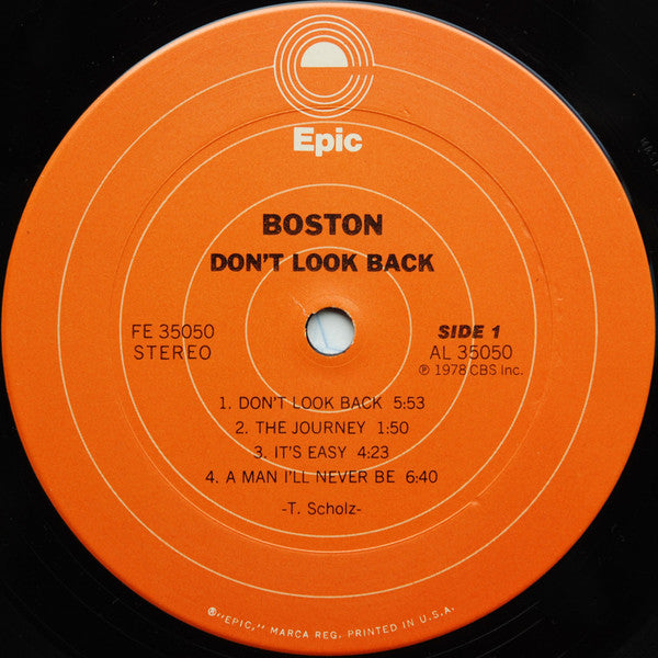 Boston : Don't Look Back (LP,Album,Stereo)