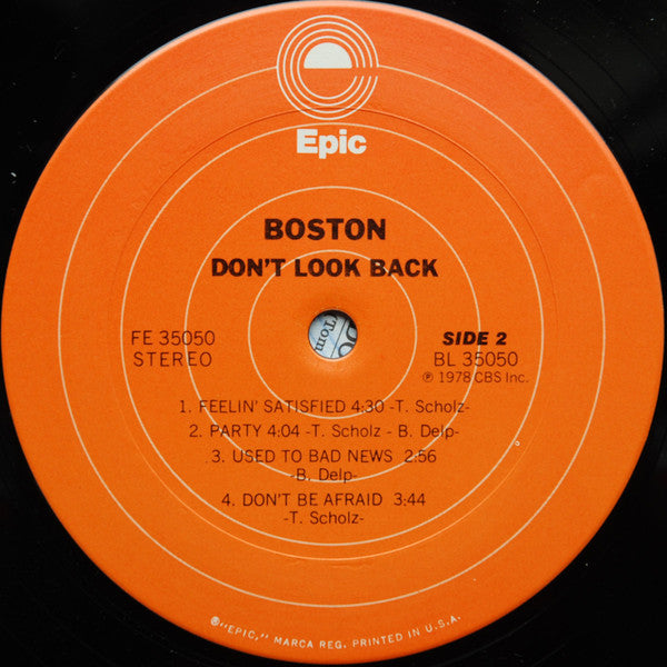 Boston : Don't Look Back (LP,Album,Stereo)