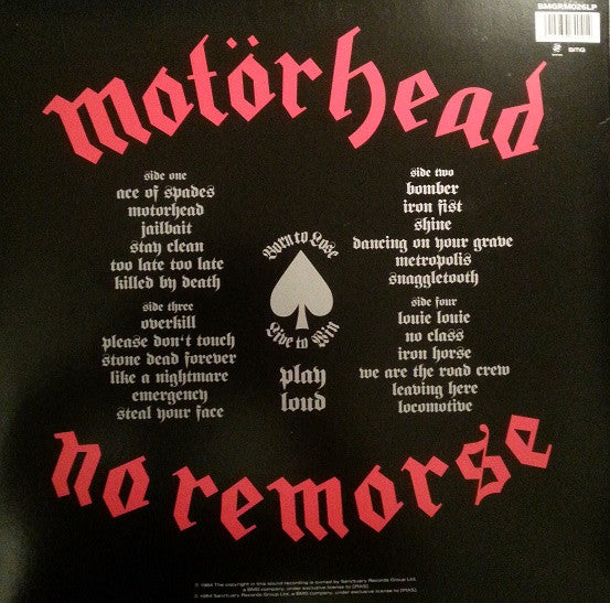 Motörhead : No Remorse (LP,Compilation,Reissue)