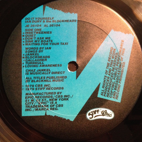 Ian Dury And The Blockheads : Do It Yourself (LP,Album,Promo,Stereo)